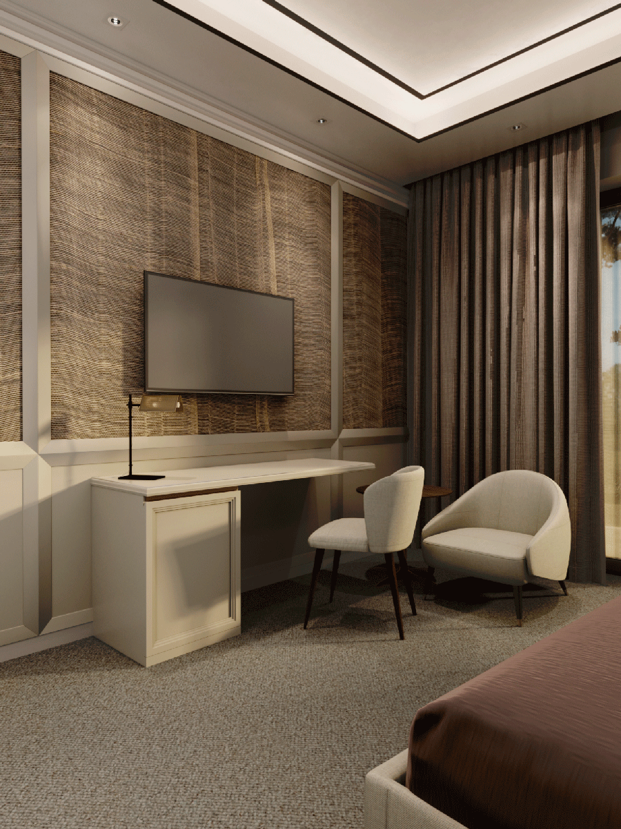 italian furniture hotel room